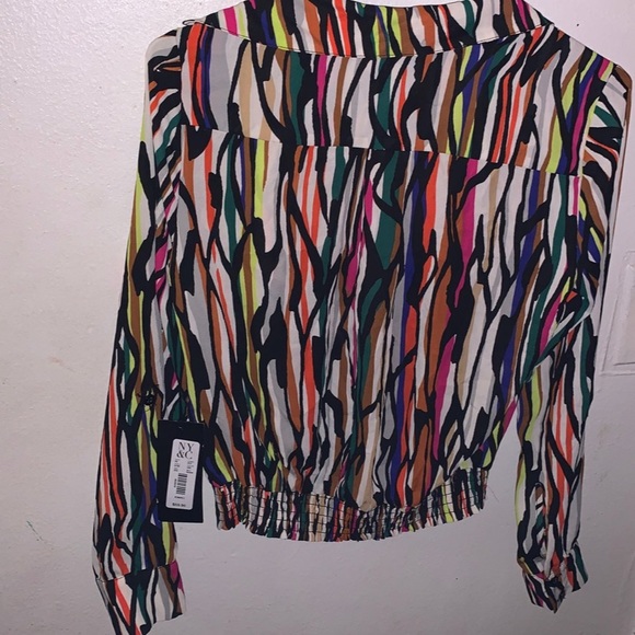 Gabrielle Union Multicolor Wrap Blouse - Picture 2 of 5